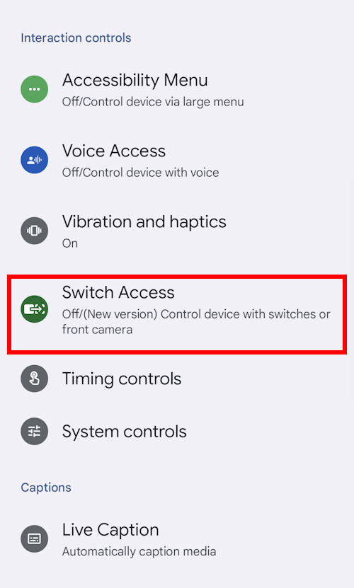 Tap Switch Access